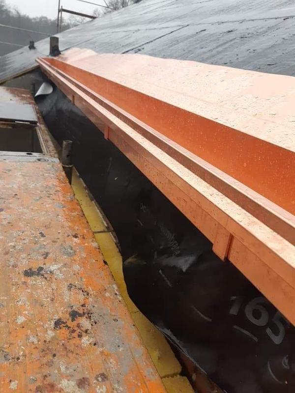 Rynna i obróbka krawędzi dachu - realizacja Dach Ekspres